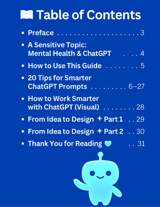 The ChatGPT Guidebook: 32 Pages of Smart Prompts for Real Results (Digital Download)