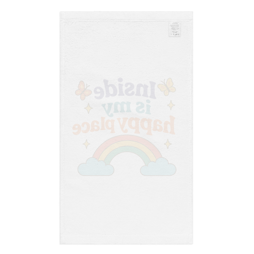 Inside Is My Happy Place Hand Towel