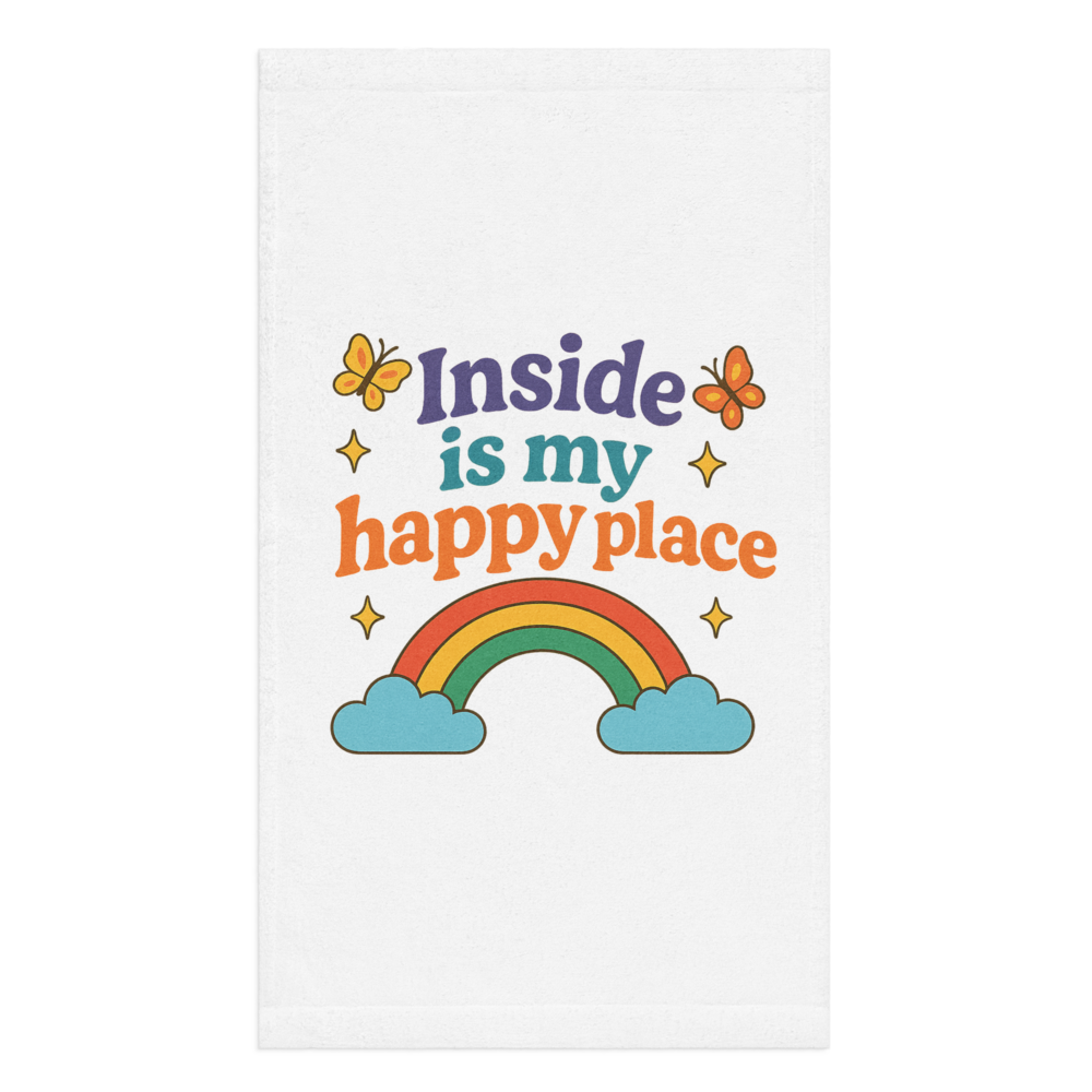 Inside Is My Happy Place Hand Towel