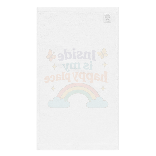 Inside Is My Happy Place Hand Towel
