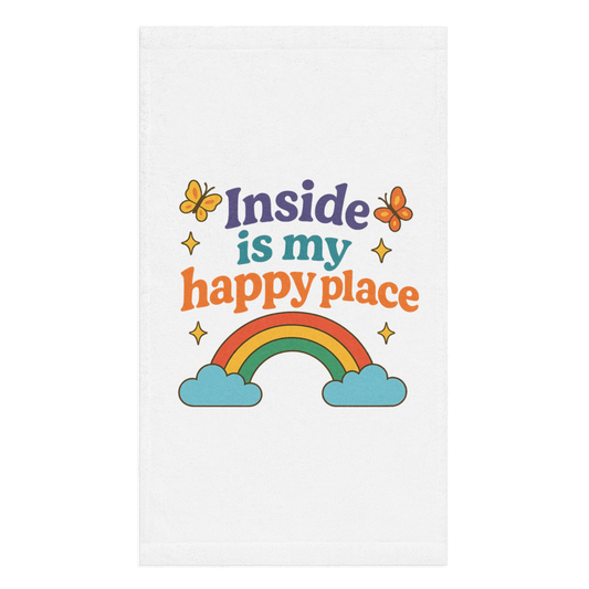 Inside Is My Happy Place Hand Towel